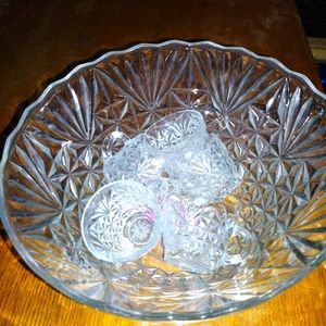 Punch bowl with glasses
